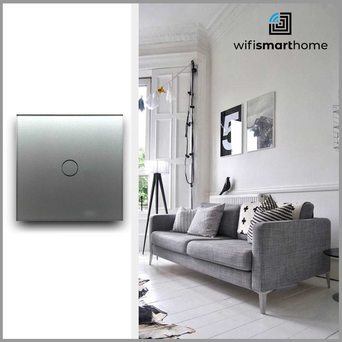 Pure Glass One Gang Light Standard Switch - Non Wifi