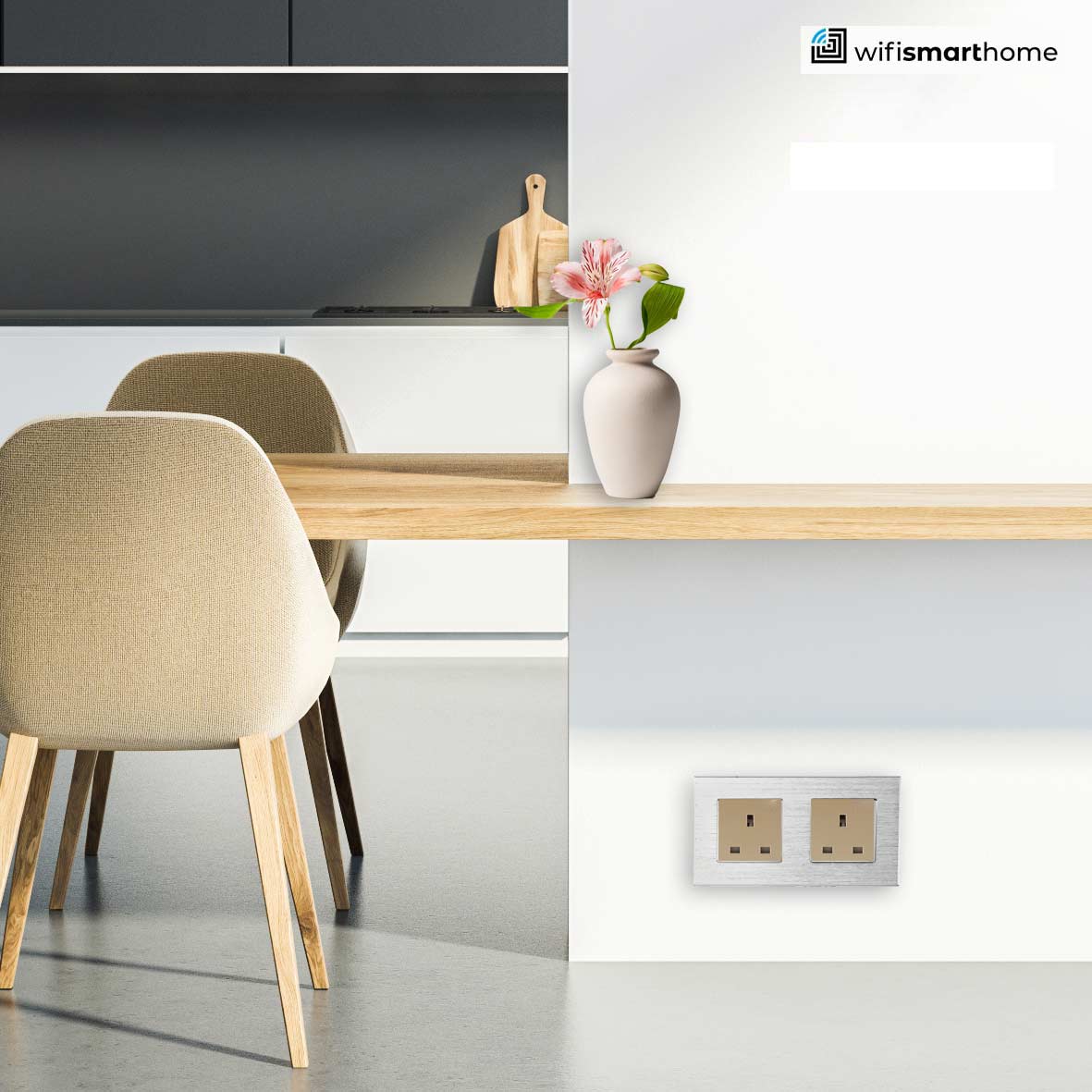 Prestige Pro Double Luxury UK Socket - 13 AMP