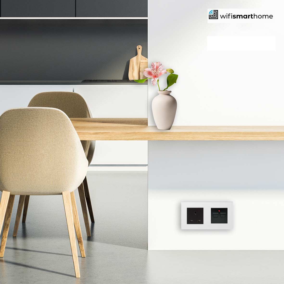 Pure Glass - USB Double Luxury UK Socket - 13 AMP