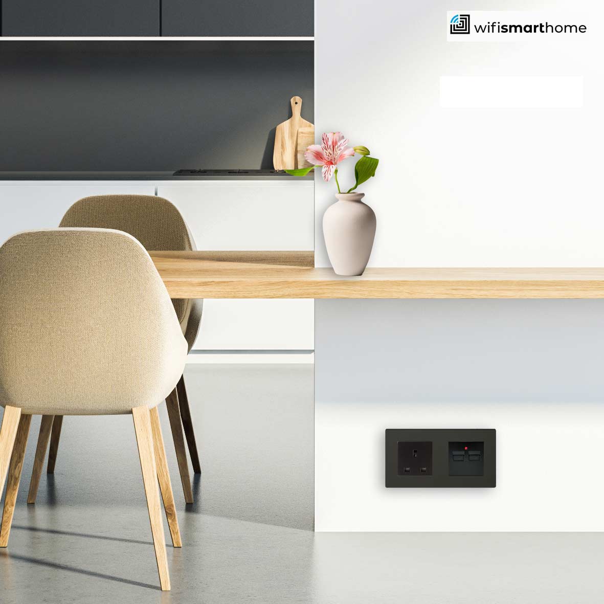 Pure Glass - USB Double Luxury UK Socket - 13 AMP