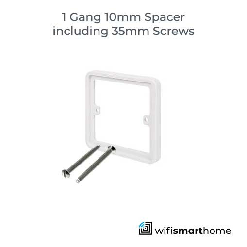 WiFi Smart Switch white Single Spacer Plate