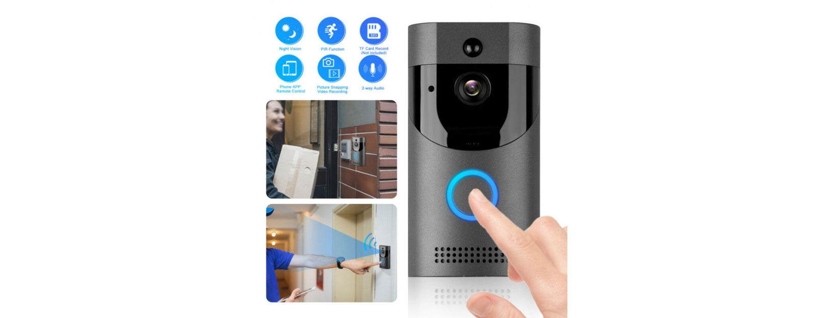 What is the advantage of having a smart video doorbell?