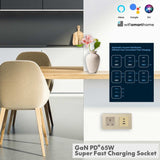 Pure Glass - Wi-Fi Smart Socket USB Fast Charge