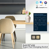 Pure Glass - Wi-Fi Smart Socket USB Fast Charge