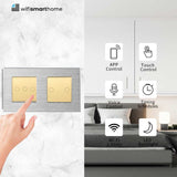 Prestige Pro Five Gang - Double Plate - Wifi Smart Switch - No Neutral or Neutral