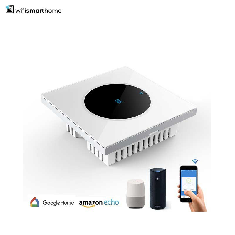 Smart Wifi Spur Switch - 40 AMP - Pure Glass