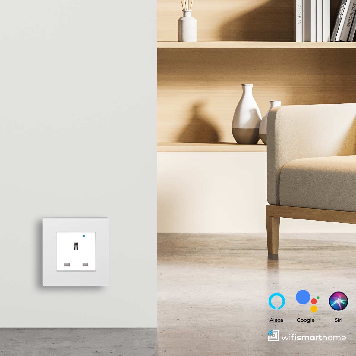 Pure Glass Wifi Smart UK Socket - 13 AMP