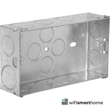 Double Flush Socket Box 35mm Deep
