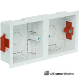 twin single gang back box,