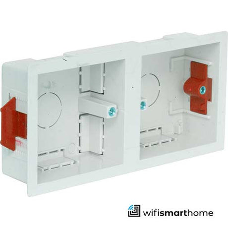 twin single gang back box,
