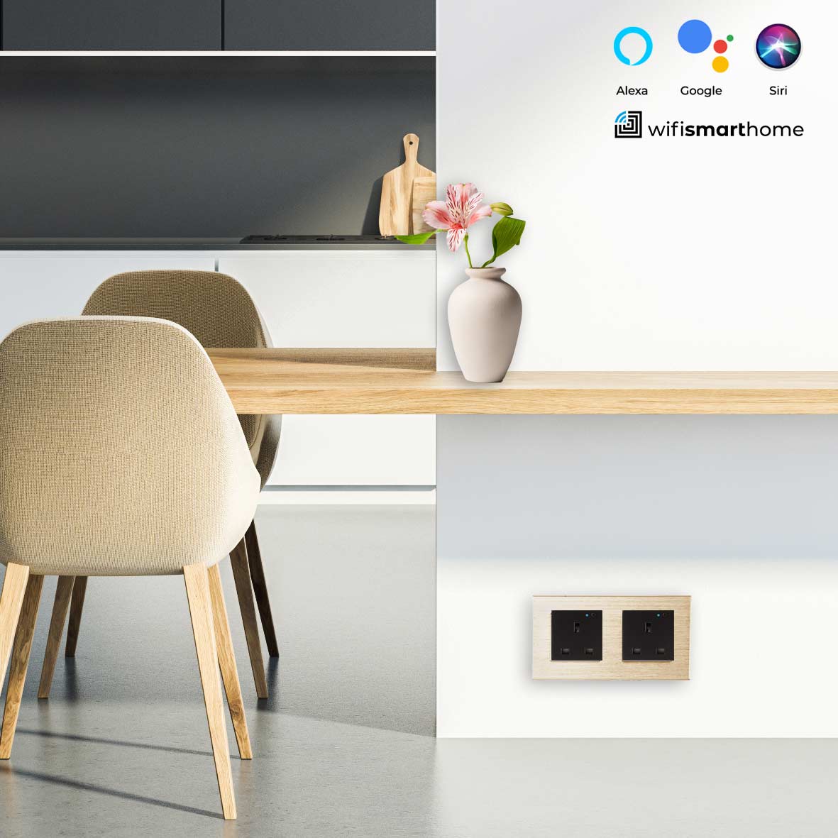Prestige Pro Double Wifi Smart UK Socket - 13 AMP