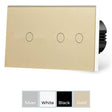 Spare Cover for Pure Glass 3 Gang Twin Wi-Fi Smart Switch