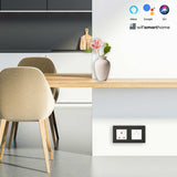 Pure Glass Double Wifi Smart UK Socket plus USB - 13 AMP