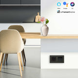 Pure Glass Double Wifi Smart UK Socket plus USB - 13 AMP