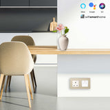 Pure Glass Double Wifi Smart UK Socket plus USB - 13 AMP