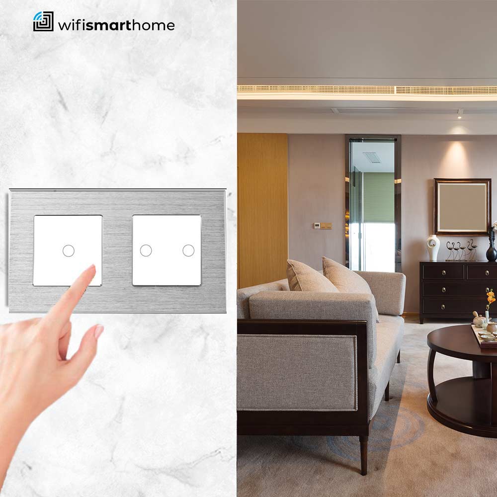 Prestige Pro - Three Gang - Double Plate - Standard Light Switch - Non Wifi