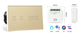 Five Gang Wifi Smart Switch No Neutral with Smart Inline Dimmer