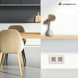 Pure Glass - Double Luxury UK Socket - 13 AMP
