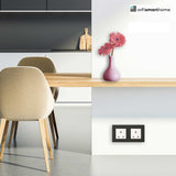 Pure Glass - Double Luxury UK Socket - 13 AMP
