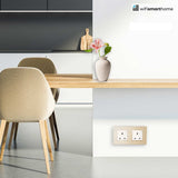 Prestige Pro Double Luxury UK Socket - 13 AMP