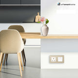 Pure Glass - USB Double Luxury UK Socket - 13 AMP