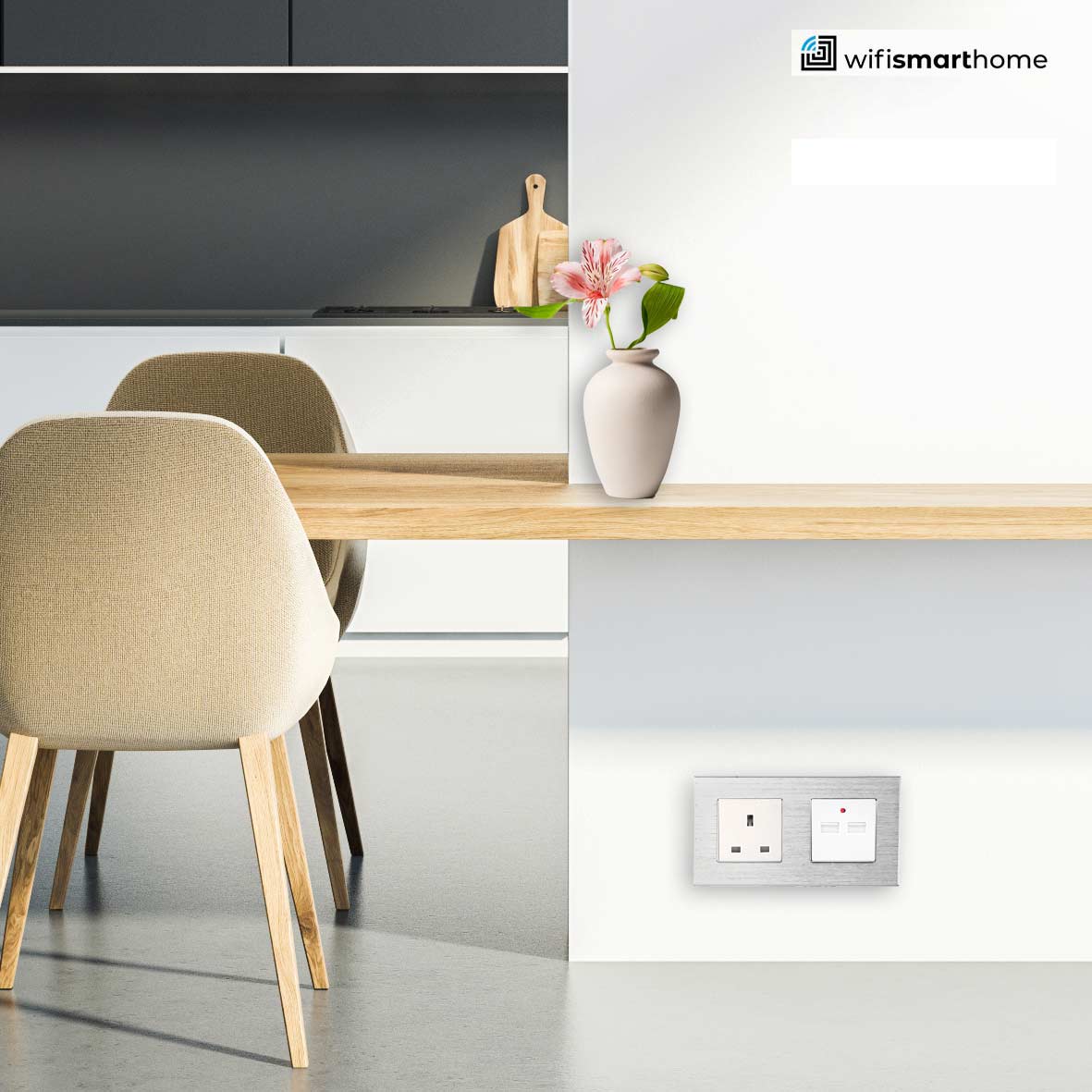 Prestige Pro -USB -Double Luxury UK Socket - 13 AMP