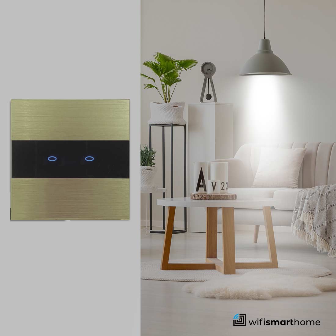 Prestige - Two Gang Standard Light Switch - Non Wifi - Two Way