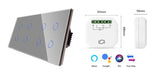 8 Gang Smart Wi-Fi Switch No Neutral Silver with Smart Inline Dimmer
