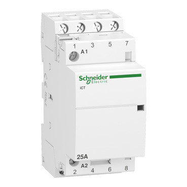 A9C20834 iCT - 4 poles - 4 NO - 25 A - 220..240 V AC Schneider Contactor