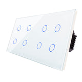 8 Gang Smart Wi-Fi Switch Neutral and No Neutral White