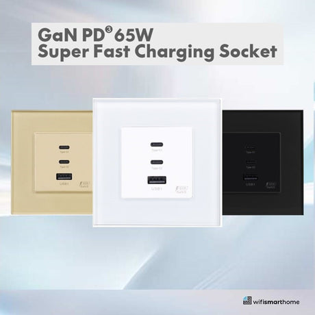 Pure Glass 65 Watt USB Fast Charger