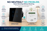 1 Gang No Neutral Scene Dimmer