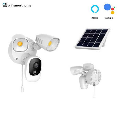 solar powered security camera wifi with solar panel