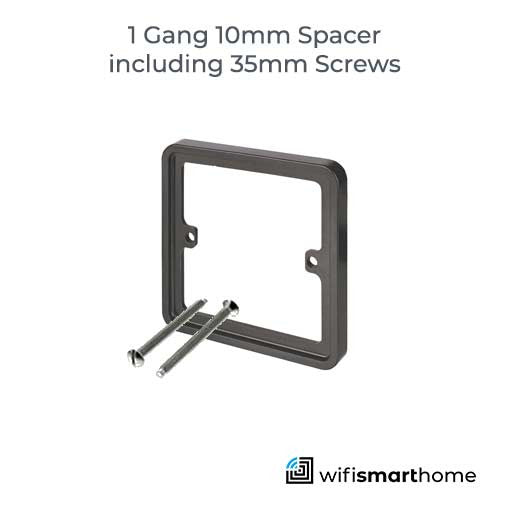 Black switch spacer one gang