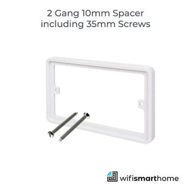WiFi Smart Switch White Double Spacer Plate