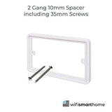 WiFi Smart Switch White Double Spacer Plate