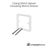 WiFi Smart Switch white Single Spacer Plate