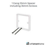 WiFi Smart Switch white Single Spacer Plate